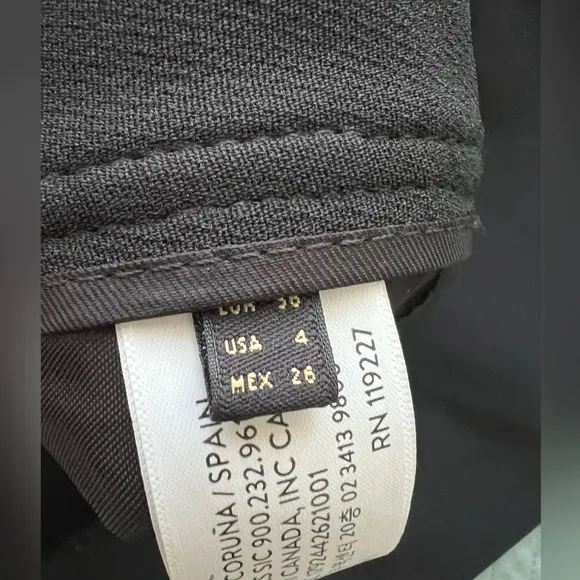 NWT Massimo Dutti Womens Skirt US 4 EU 24 Black 5217/861