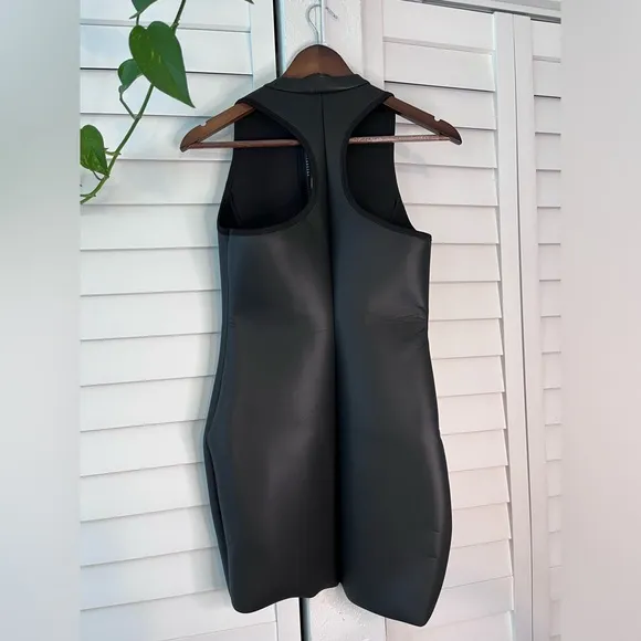 NWT SKIMS| RUBBERIZED SCUBA SWIM MOCK NECK DRESS