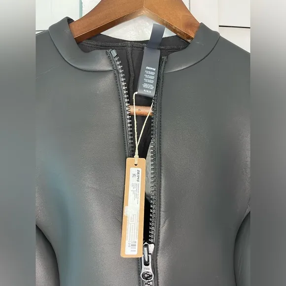 NWT SKIMS| RUBBERIZED SCUBA SWIM MOCK NECK DRESS
