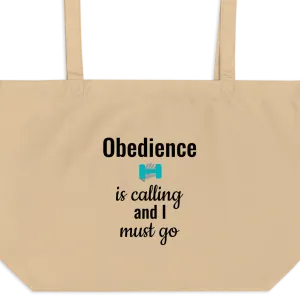 Obedience is Calling X-Large Tote/ Shopping Bags