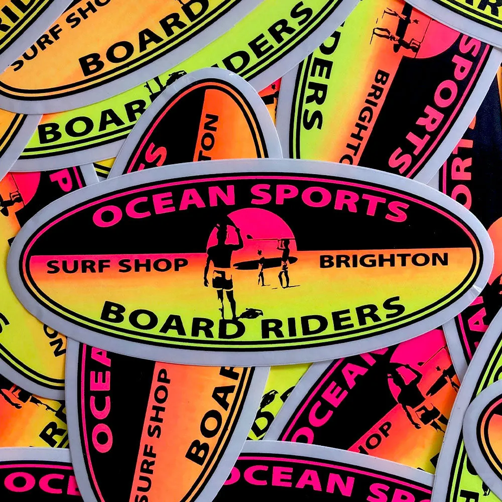 Ocean Sports Brighton Oval Logo Sticker