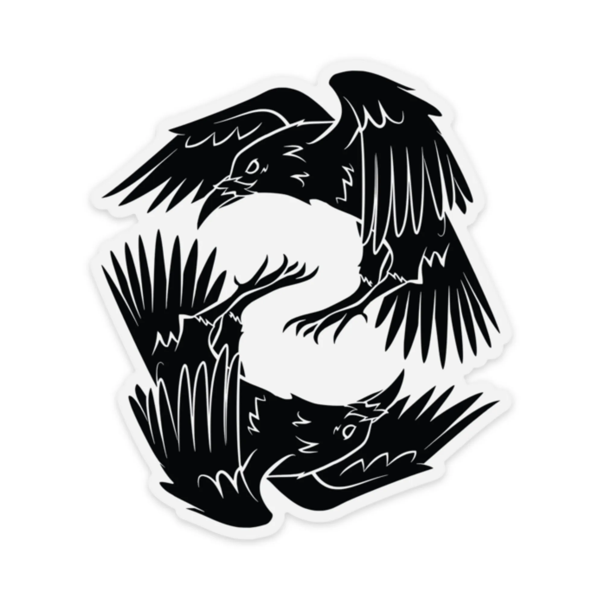Odin's Ravens Sticker