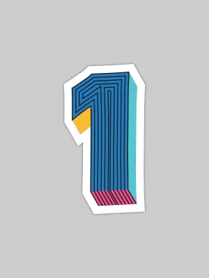 One Number | Bike/Laptop/Car Sticker