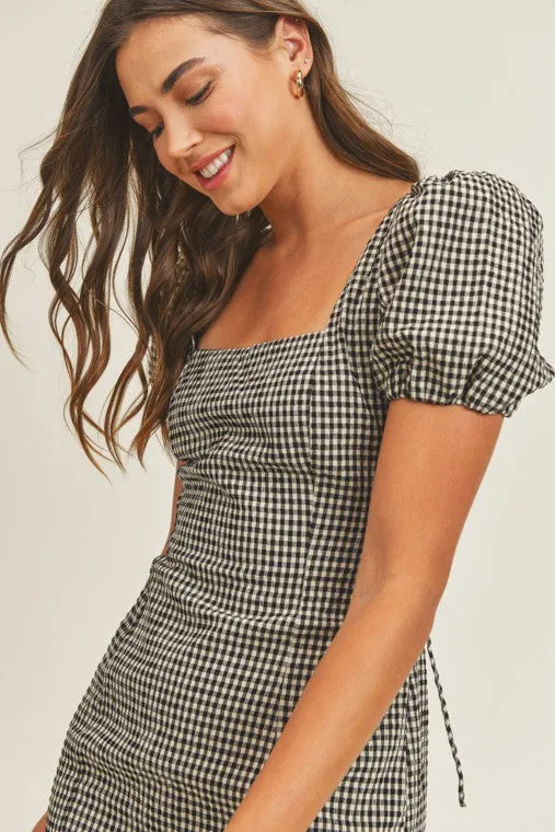 Ophelia Gingham Mini Dress