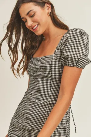 Ophelia Gingham Mini Dress