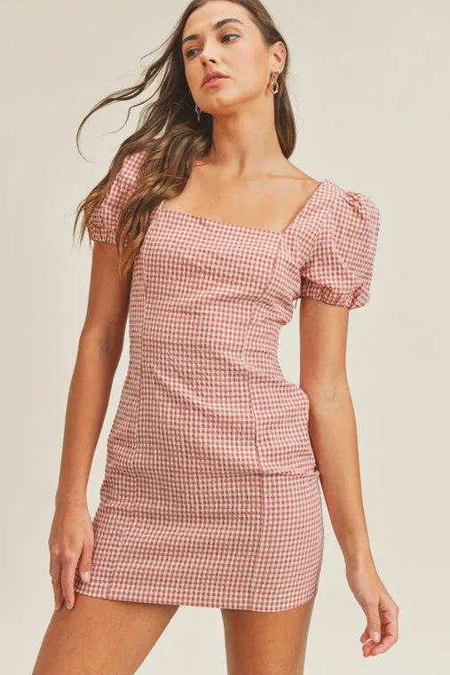 Ophelia Gingham Mini Dress
