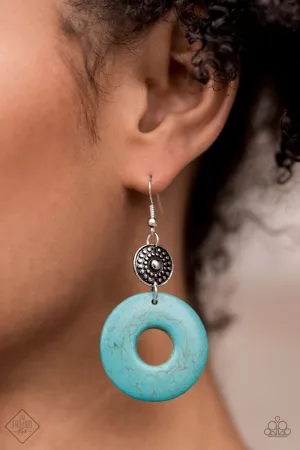 Paparazzi Earthy Epicenter Earrings Blue