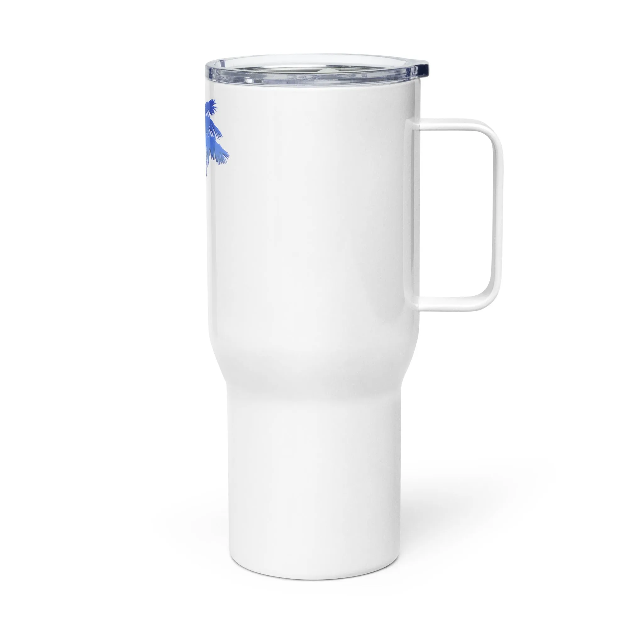 Patriotic Palm Tree 25 Ounce Travel Mug With Handle