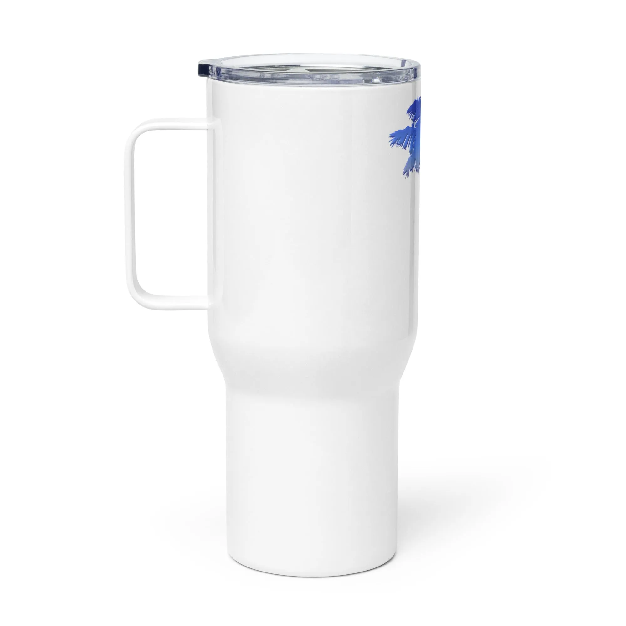 Patriotic Palm Tree 25 Ounce Travel Mug With Handle