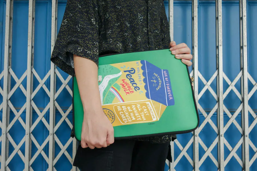 Peace Whole Milk | Laptop Sleeve {LOVE SUPERMARKET}