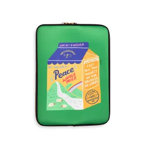 Peace Whole Milk | Laptop Sleeve {LOVE SUPERMARKET}