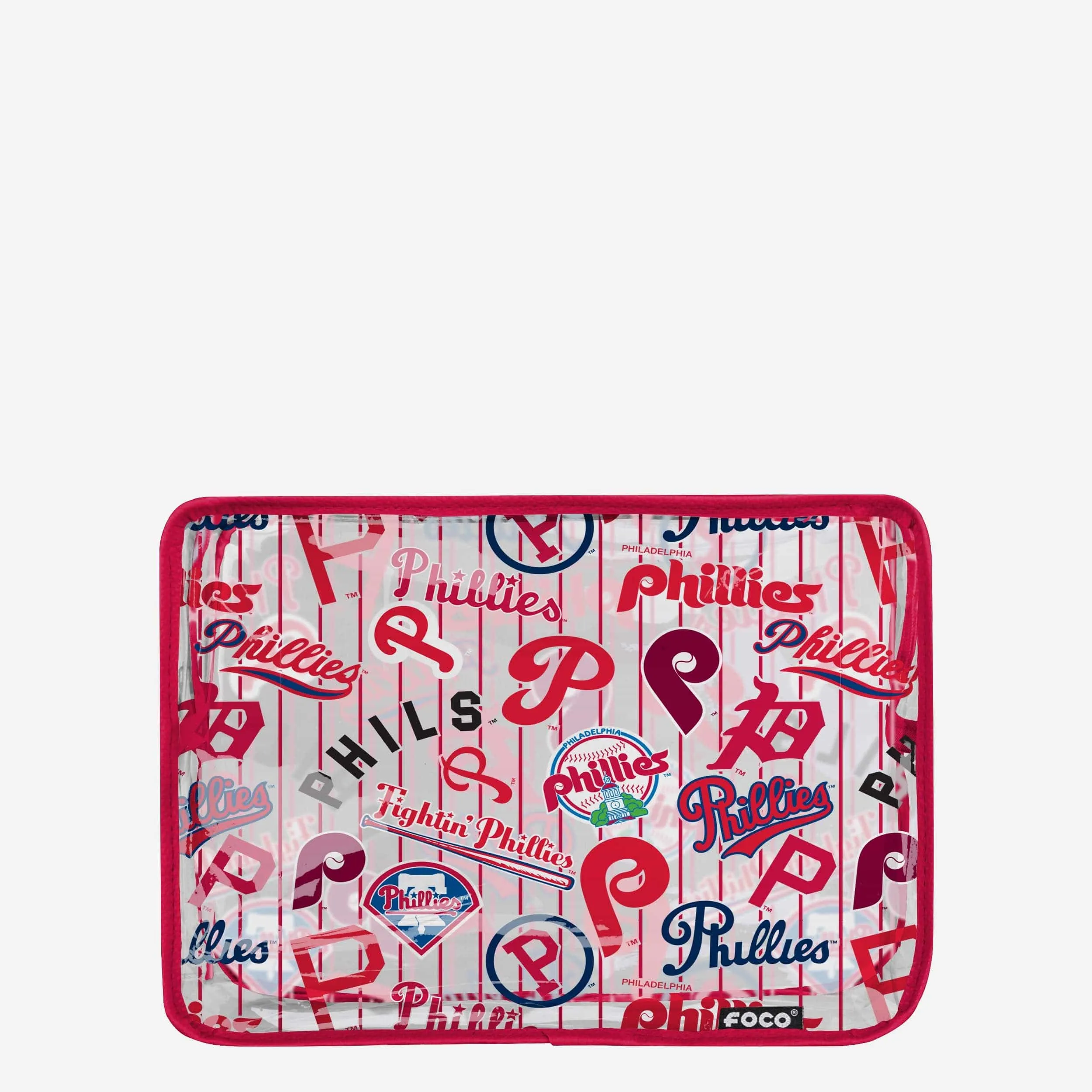 Philadelphia Phillies Repeat Retro Print Clear Cosmetic Bag