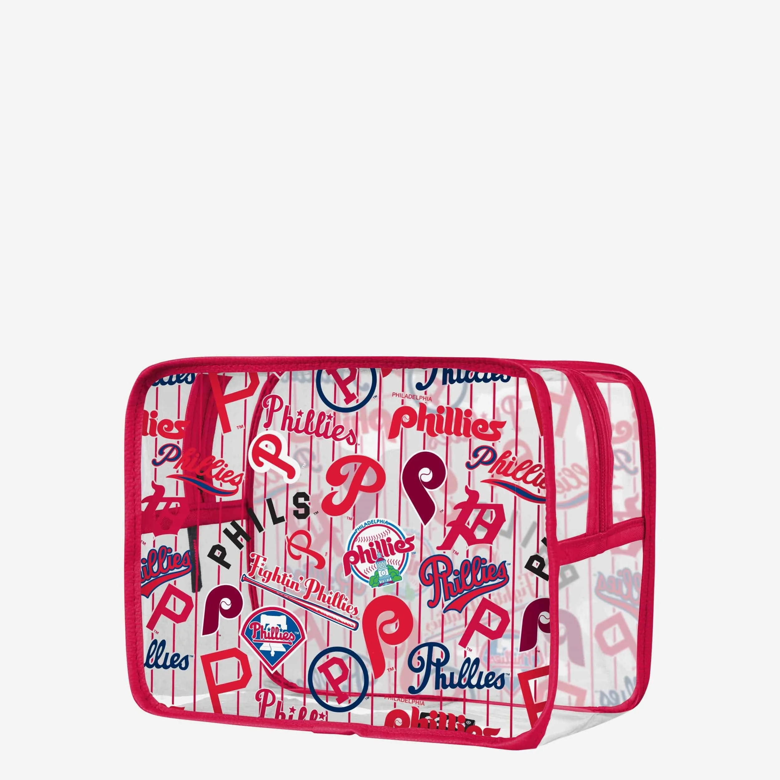Philadelphia Phillies Repeat Retro Print Clear Cosmetic Bag