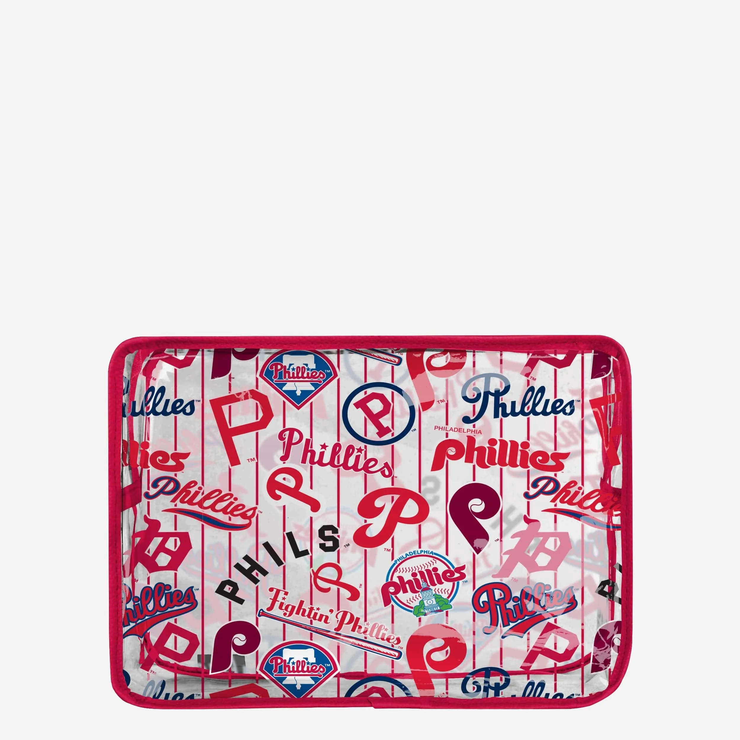 Philadelphia Phillies Repeat Retro Print Clear Cosmetic Bag