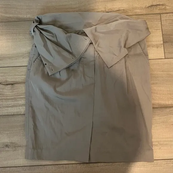Phillip Lim Adjustable Fold Over Skirt in Taupe Size 6