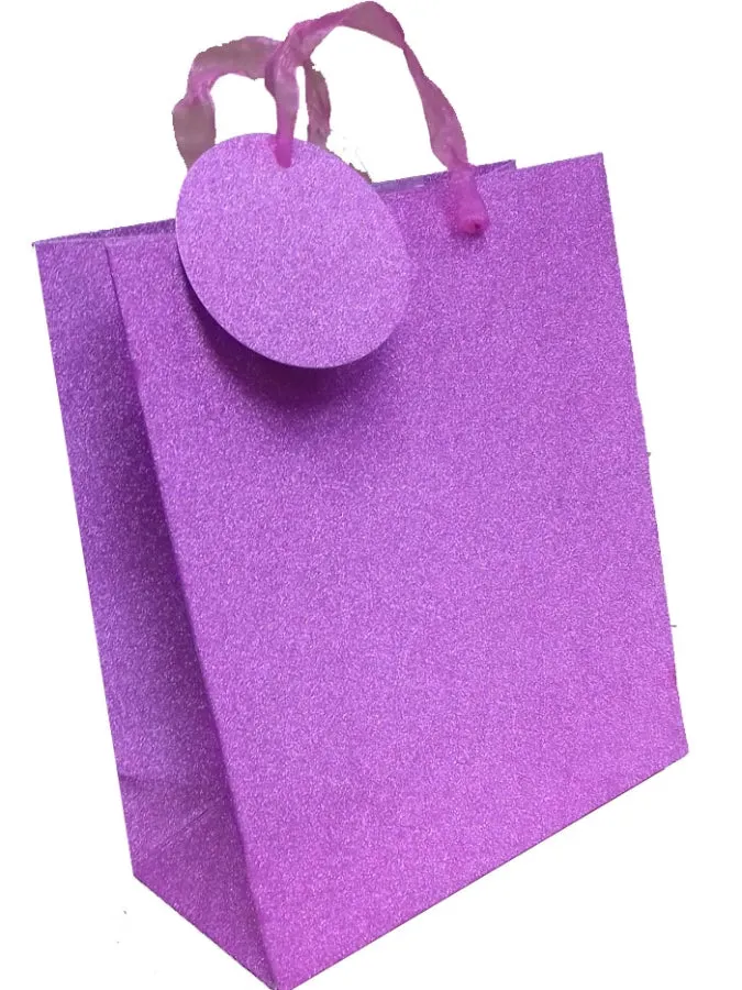Pink Glimmer Bag With Handles