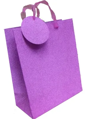 Pink Glimmer Bag With Handles