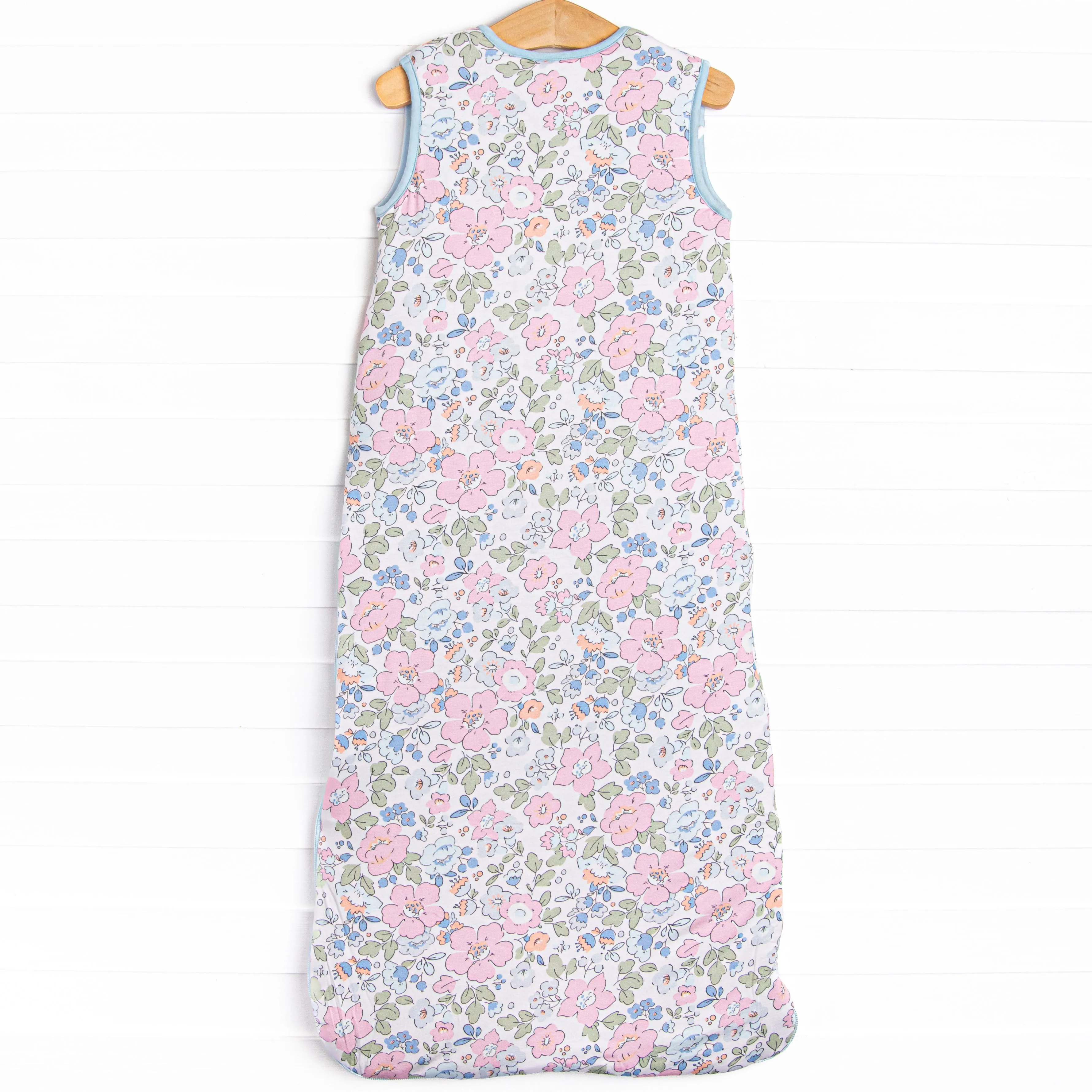 Pink Magnolia Bamboo Sleep Bag, Blue