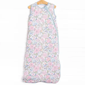 Pink Magnolia Bamboo Sleep Bag, Blue