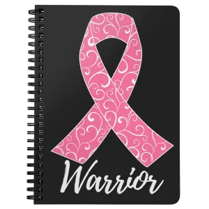 Pink Ribbon Warrior Spiralbound Notebook Journal