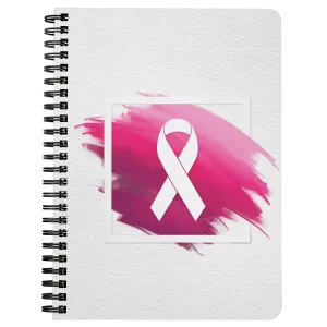 Pink swatch Pink Ribbon Spiralbound Notebook Journal