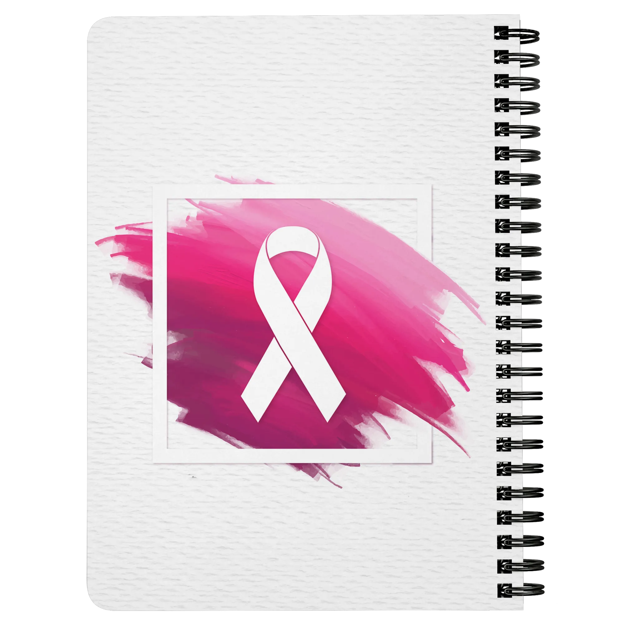 Pink swatch Pink Ribbon Spiralbound Notebook Journal