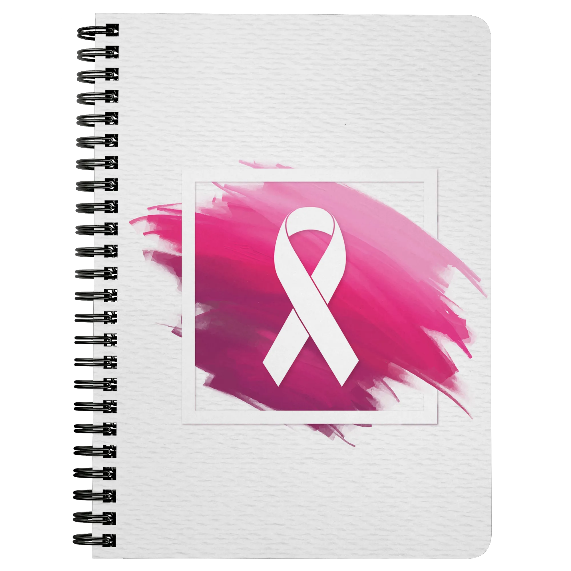 Pink swatch Pink Ribbon Spiralbound Notebook Journal