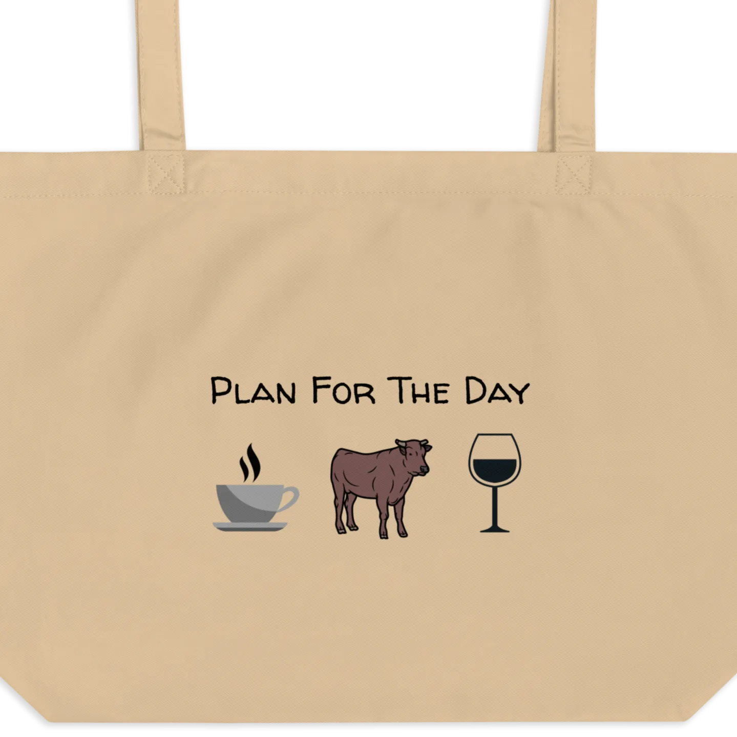 Plan for the Day Cattle Herding Tote/ Shopping Bags