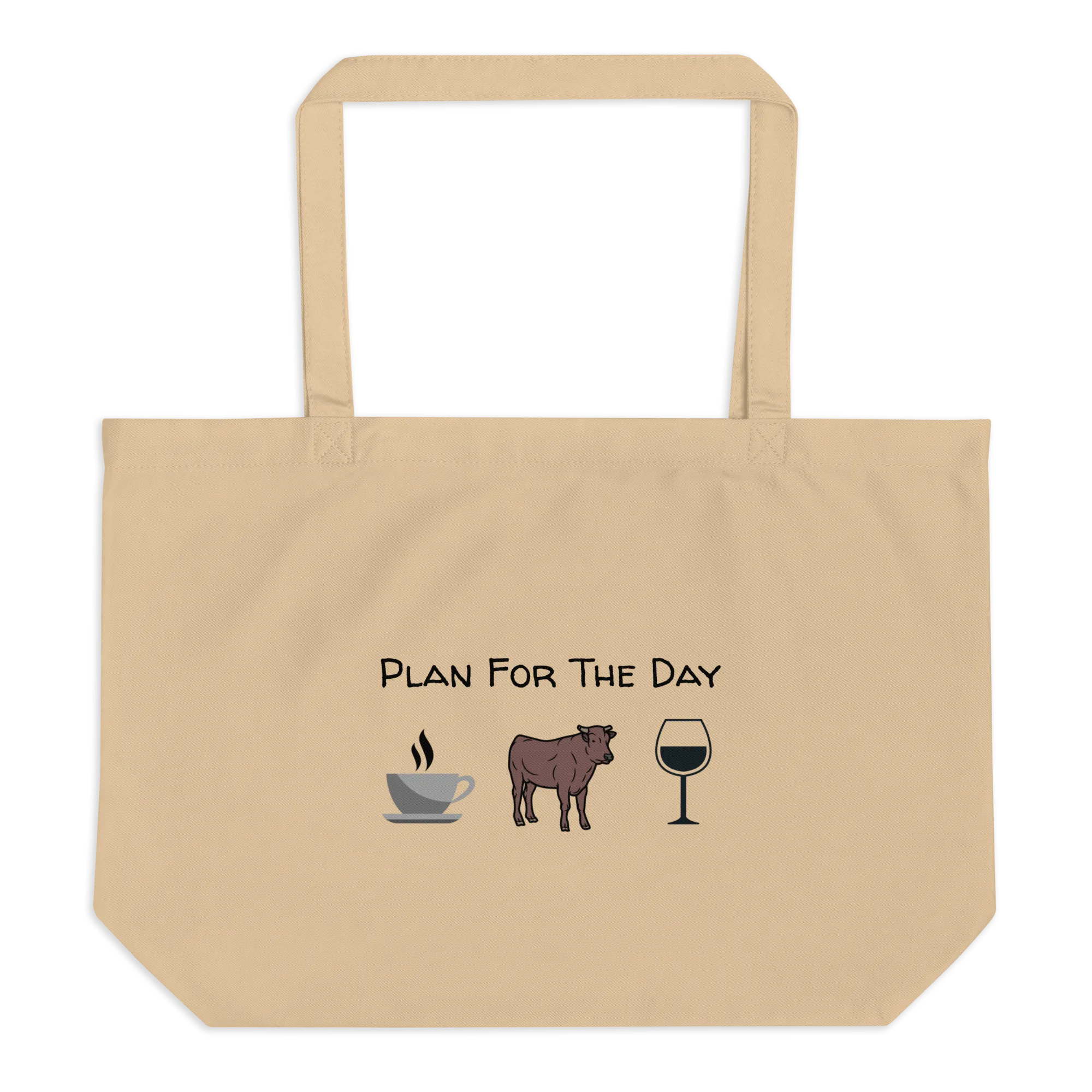 Plan for the Day Cattle Herding Tote/ Shopping Bags