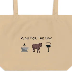 Plan for the Day Cattle Herding Tote/ Shopping Bags