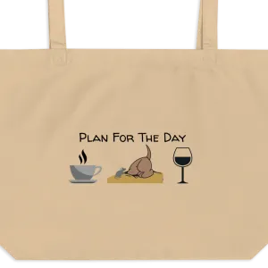Plan for the Day - Earthdog  X-Large Tote/ Shopping Bags
