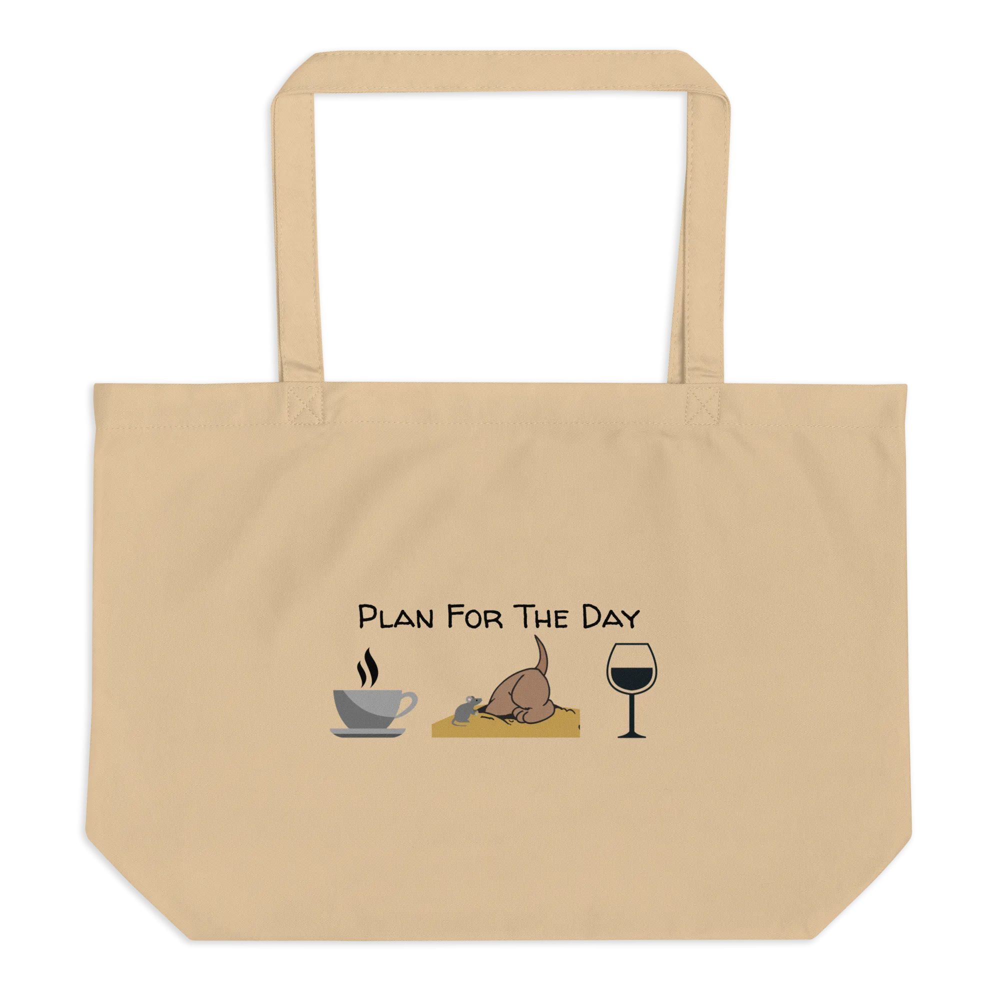 Plan for the Day - Earthdog  X-Large Tote/ Shopping Bags