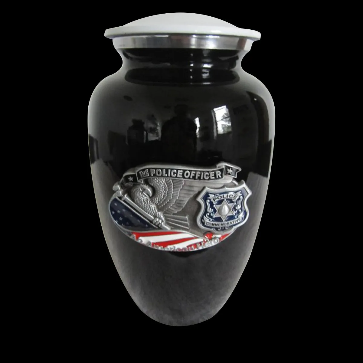 Police Cremation Urn—BK