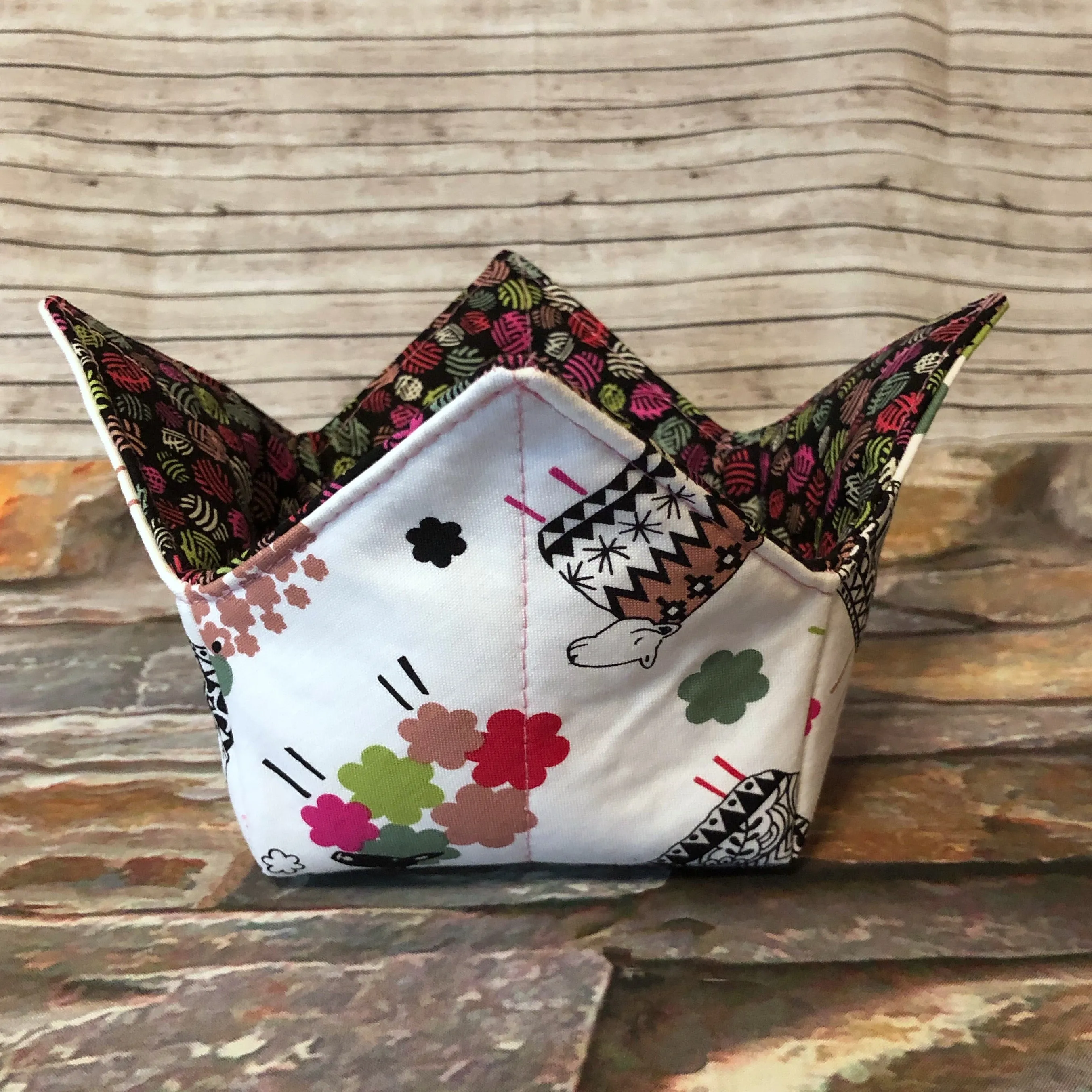 Portable Yarn Bowl - Llama Llama
