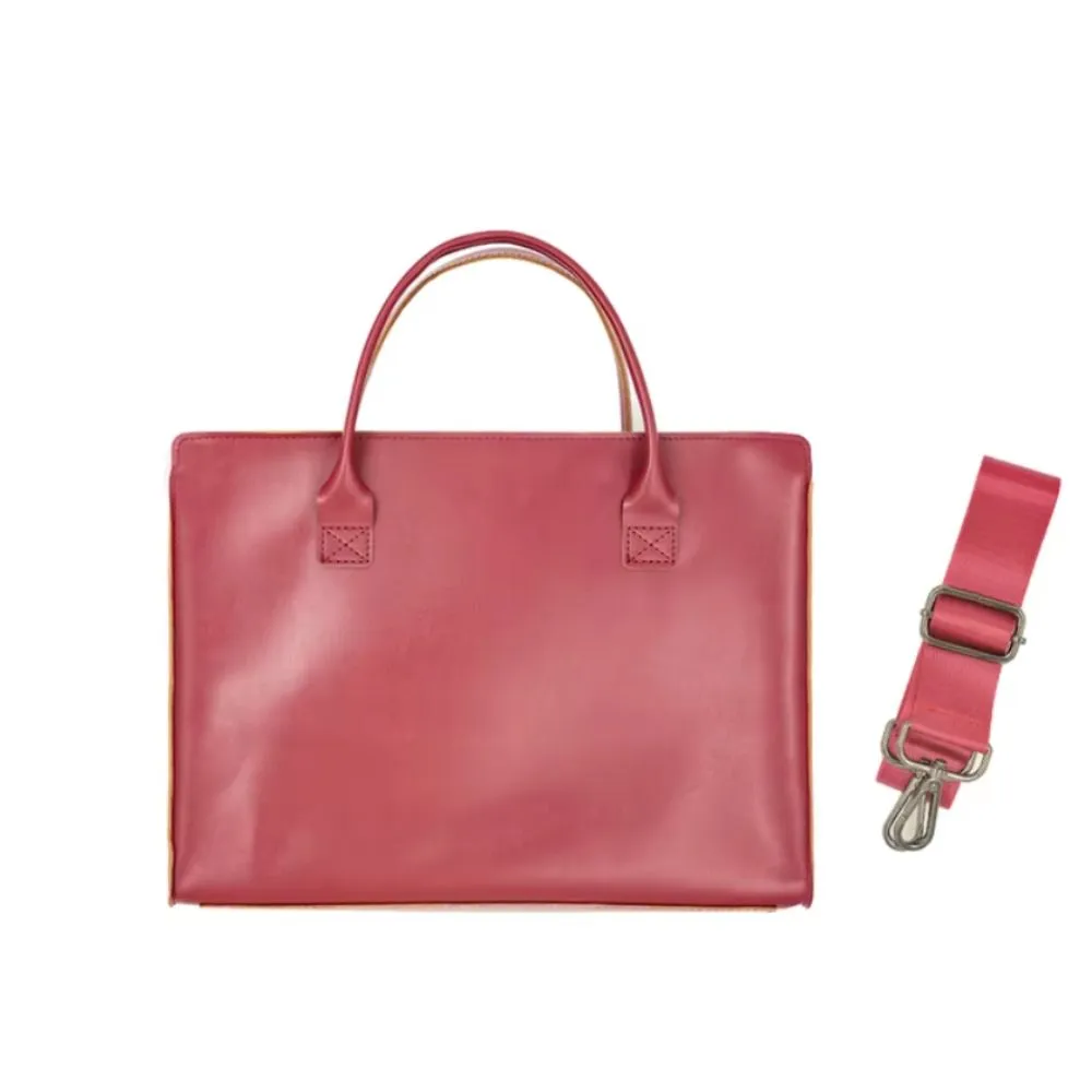 Porte Document Femme en Cuir à Grand Compartiment