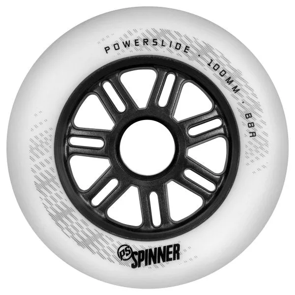 Powerslide Spinner 100mm/88A White, 3-pack