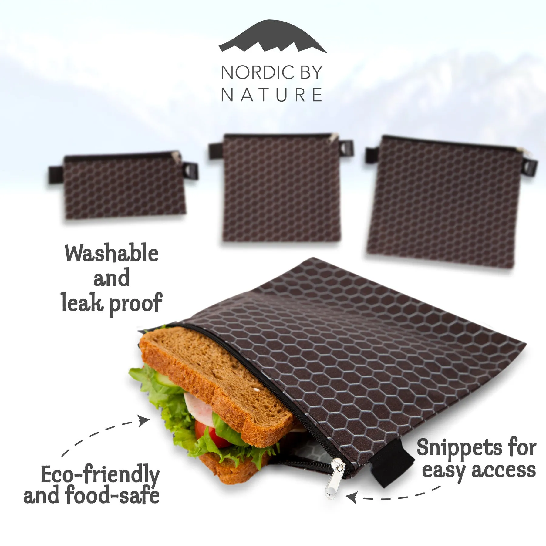 PREMIUM BLACK METAL SANDWICH SET (4)