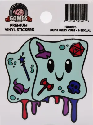 Pride Gelly Cube Sticker: Bisexual