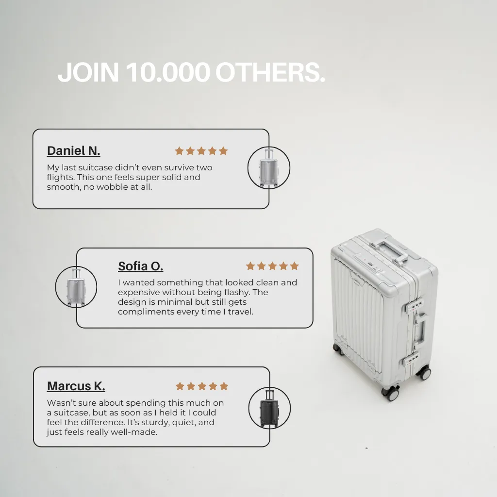 PRIME USB CHARGER SUITCASE | SILVER