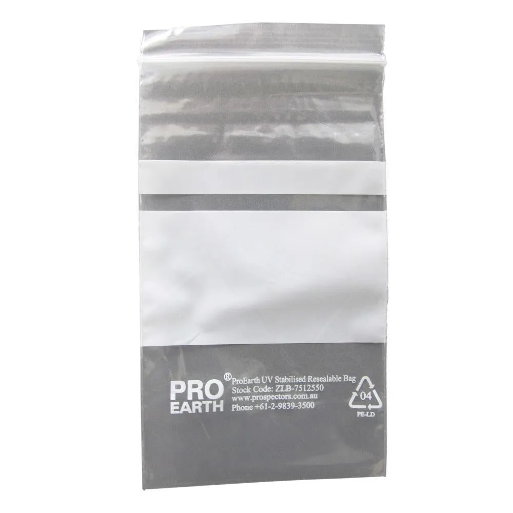 ProEarth Zip Lock Plastic Bags - UV Stabilised in Packs of 100
