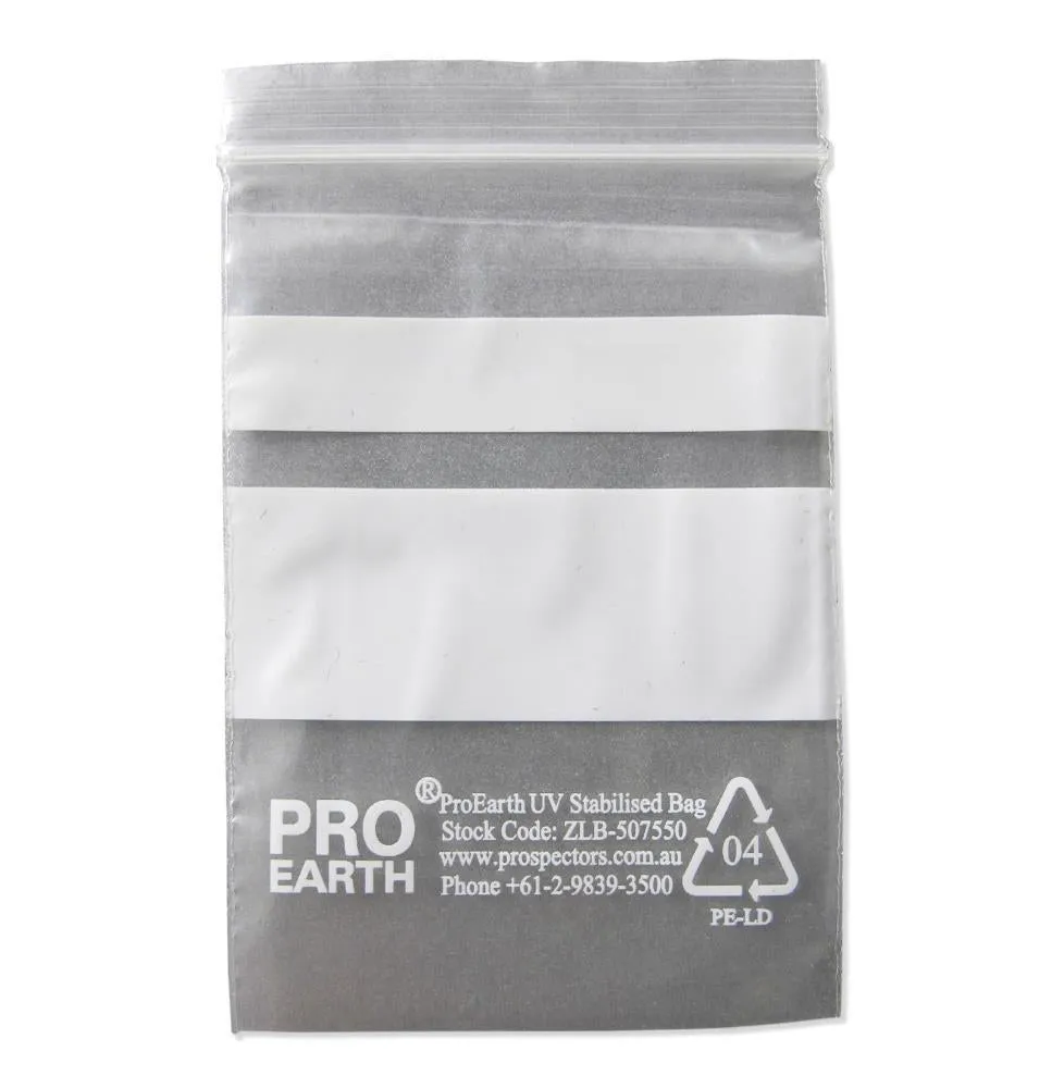 ProEarth Zip Lock Plastic Bags - UV Stabilised in Packs of 100