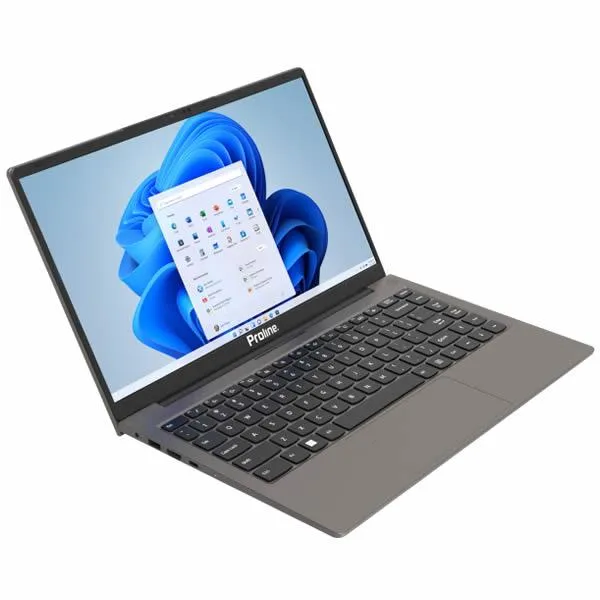 Proline Thinline V146GNS 14.1-inch HD Laptop - Intel Celeron N4020 256GB SSD 8GB RAM Win 11 Home Silver