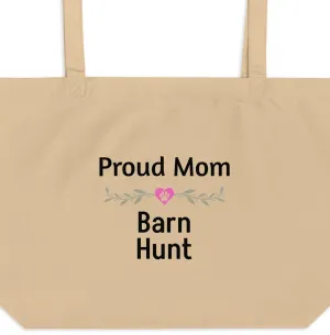 Proud Barn Hunt Mom X-Large Tote/ Shopping Bags