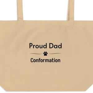 Proud Conformation Dad X-Large Tote/ Shopping Bags