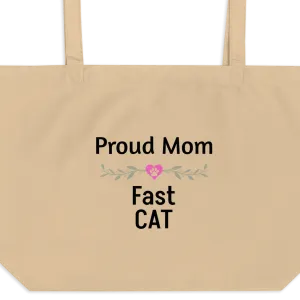 Proud Fast CAT Mom X-Large Tote/ Shopping Bags