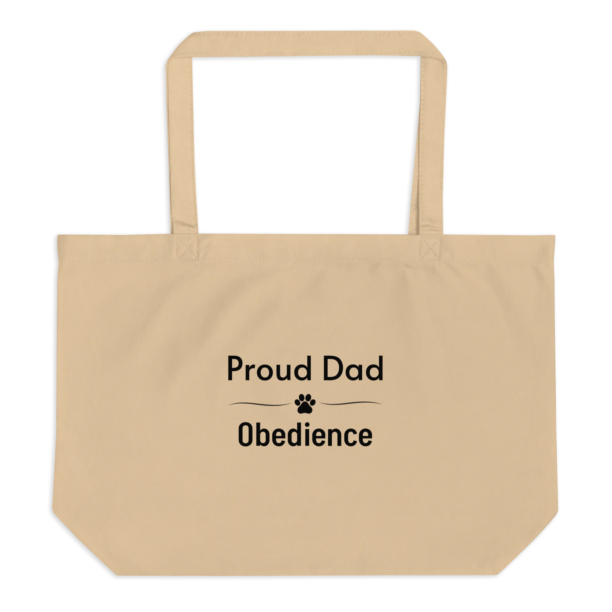 Proud Obedience Dad X-Large Tote/ Shopping Bags
