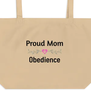 Proud Obedience Mom X-Large Tote/ Shopping Bags