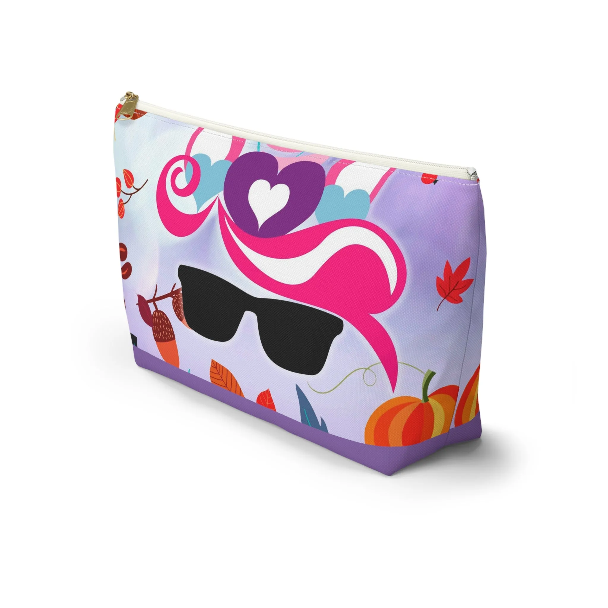 Purple Unicorn- Accessory Pouch w T-bottom
