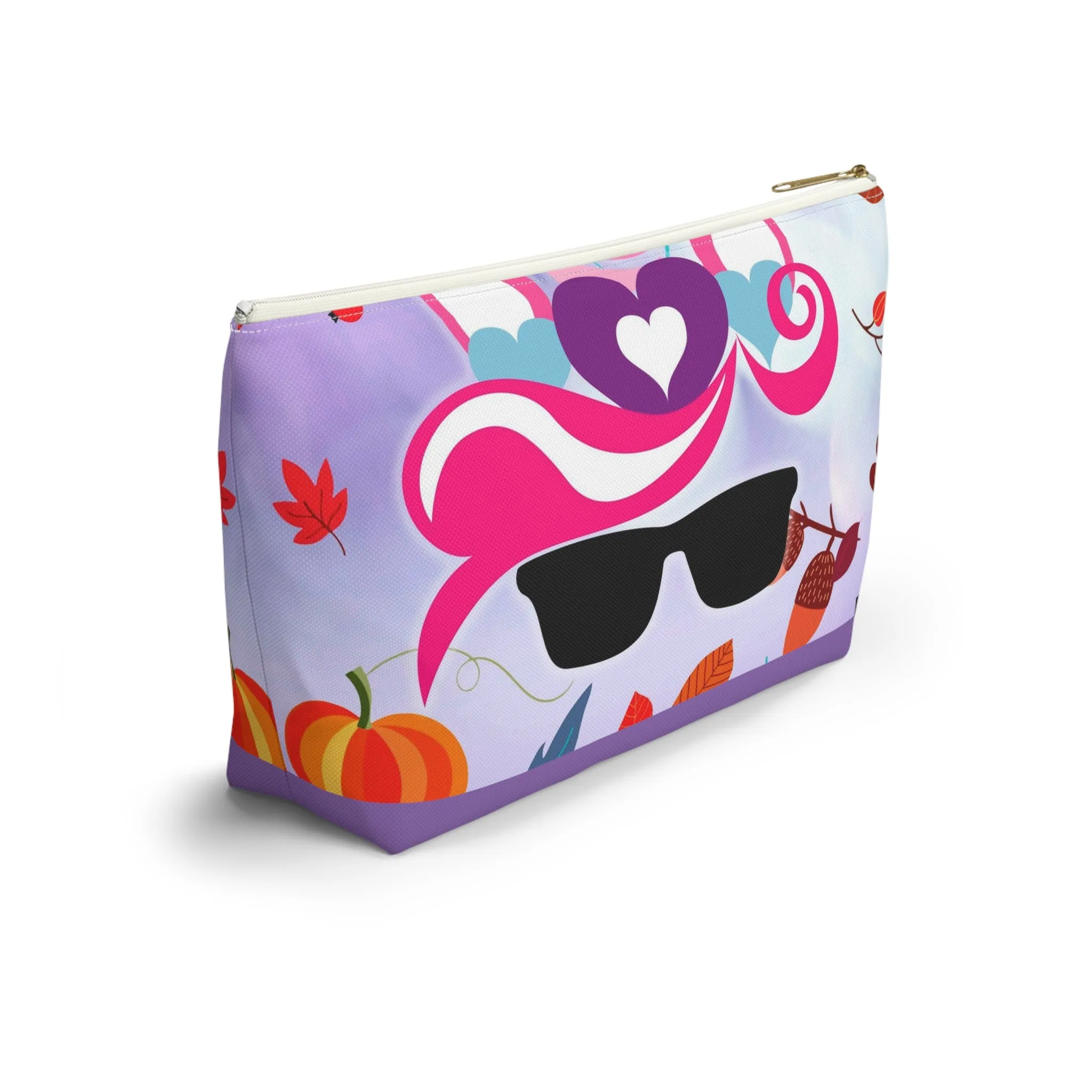 Purple Unicorn- Accessory Pouch w T-bottom