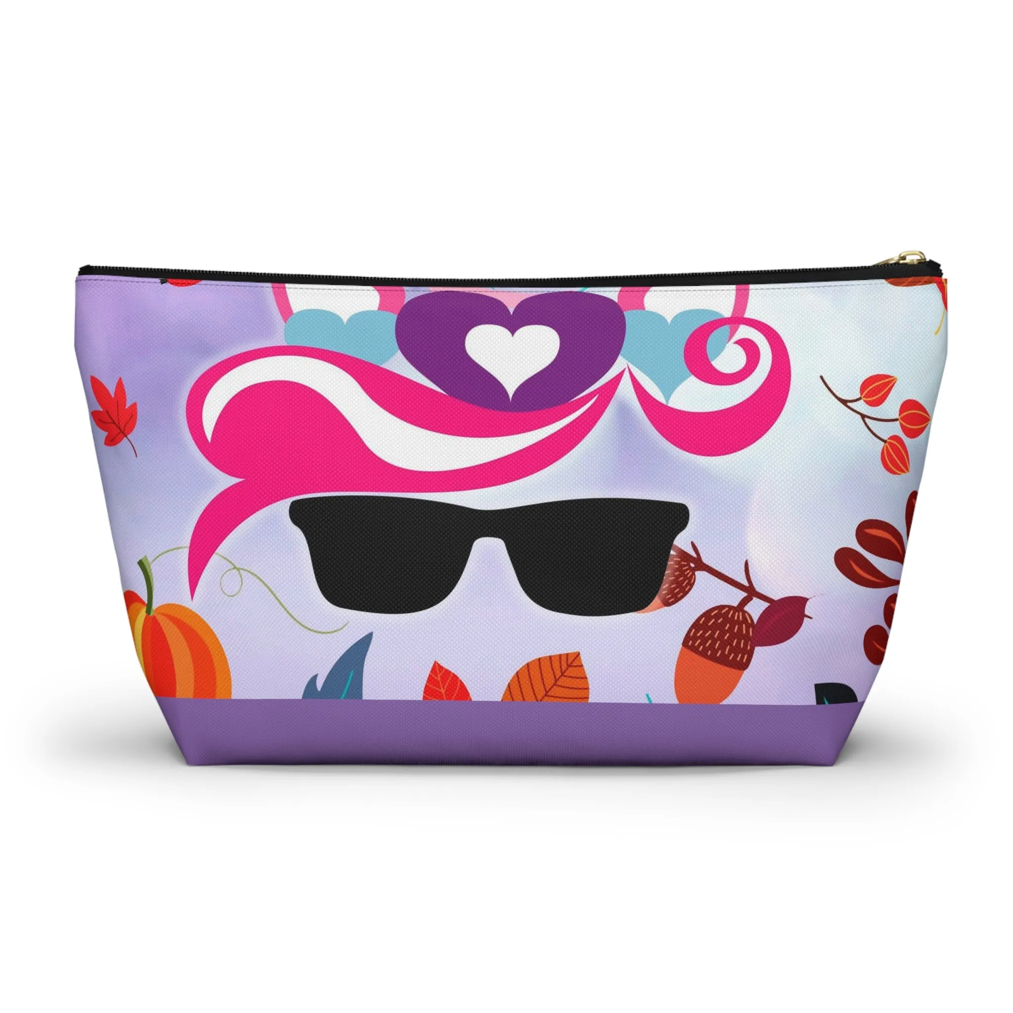 Purple Unicorn- Accessory Pouch w T-bottom